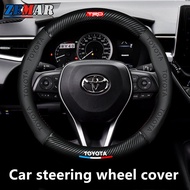 Toyota TRD Car Steering Wheel Cover Carbon Fiber Protection For Toyota Agya Raize Calya Avanza Veloz