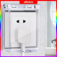 ins hot Universal 86 Type Wall Socket Waterproof Box Transparent Plate Switch Protection Cover Outdoor Socket Box Cover Protector ulife