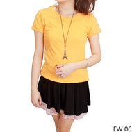 Women's Plain T-Shirt - Light Orange - FW 06