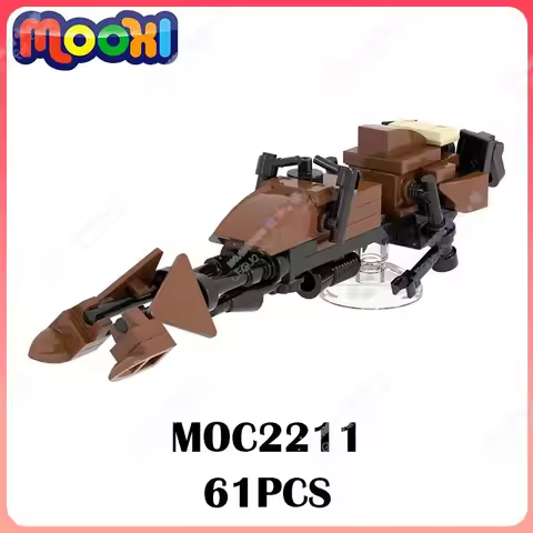 MOC2211 Movie Series Scout Flying Motorbike Building Blocks Sci-Fi Interstellar Soldier Air Vehicle 
