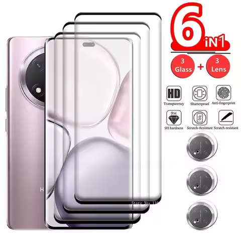 3+3 For Honor X9C Glass Honor X9C Screen Protector 9H Full Cover Curved 9H Protective Tempered Glass