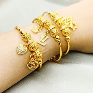gelang tangan Bangle Pendora Persis 916 Emas Korea