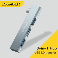 Essager 3 in 1 Type C to USB Hub 3 Ports C Extended Plug Portable USB C High Speed USB Hub For Macbo