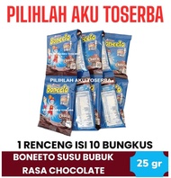 Susu Bubuk BONEETO Sachet Rasa CHOCOLATE - ( HARGA 1 RENCENG )