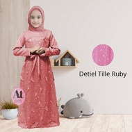 Atahaillah Jelita kid - Gamis Brokat Tille Anak Perempuan Cewek Remaja tanggung Pesta Kondangan Mode