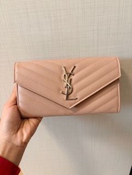 Saint Laurent YSL Envelope Wallet Pink