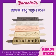 Bag Accessories- Quality Metal bag tag/bag label/handmade/handcraft/bag accessories /Metal Label DIY