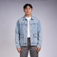 Gizmo Heritage Denim Jacket - Cloud Blue - Men's Jeans Jacket - Retro Classic Casual