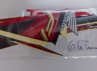 stiker striping honda supra x 125 2008 merah original