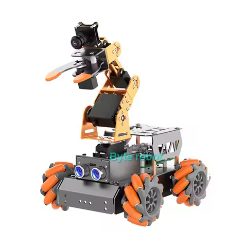 MasterPi Vision AI Robot Open Source 4WD Robot Car Robot Arm with Board for Raspberry Pi 5/4G Robot 