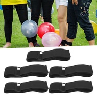 CAMELLI 5pcs 3 Legged Race Bands, Durable Firm Bands Three Legged Race Games, Group Games Elastic Ti