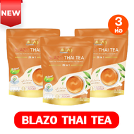 3ห่อ ชาไทย BLAZO THAITEA ชาเพื่อสุขภาพ (BLAZOMix Brand 29 IN 1) 1 ห่อ 360 กรัม ไม่มีน้ำตาล