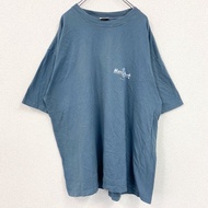 古著 Hard Rock Cafe 短袖大印花圓領T卹，藍色，XXL碼