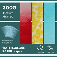 SeamiArt 10pcs 32K 16K Watercolor Drawing Paper 300gsm Hot Cold Pressed Paper for Painting Art Suppl