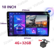 Monqiqi 4+32GB  Android 11 Radio Stereo Mobil 4GB RAM 32GB ROM Bluetooth WiFi GPS Navigasi Head Unit