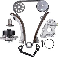 MOTOKU Engine Timing Chain Tensioner Sprocket Guide Rail Kit w/VVT Gear Oil Pump and Water Pump for 