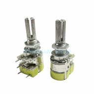 2pcs 12 Type R125G Duplex Potentiometer Stereo Channel With Switch B50K B503 Volume Speaker Power Am