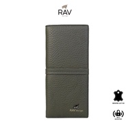 RAV DESIGN Men's Long Wallet with RFID Blocking / Leather / Olive / RVW777-G3-51590