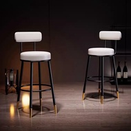 Nordic Bar Stool Bar Stool Minimalist Modern Household Bar Stool High Stool Bar Chair Bar Counter Backrest High Chair