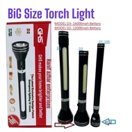 Rechargeable LED Flashlight D3 D2 Big Size 2 mood funtion Led Torch Light NEW MODEL 2 MOOD FUNTION L
