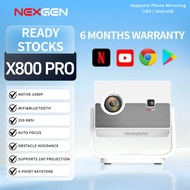 NEXGEN X800 PRO Smart Projector | Android 13 | 1080P FHD | 350 ANSI | WiFi Projector