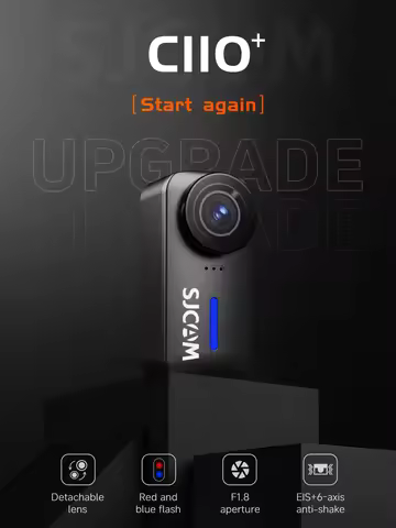 C110+ C110 4K 30FPS Action Camera WiFi Sports Camera with Distortion Correction 6-Axis Gyro Stabiliz