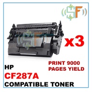 3units Compatible toner for CF287A 87A 87X CF 287A 287X 287  LaserJet M501 M506 M527 M501dn M506dn M