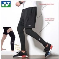 Men's sports bottoms, badminton pants, leg sleeves, black short pants, badminton training, men's sui