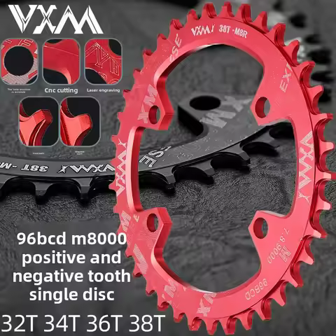 Bicycle tooth disc 96BCD crank 32T34T36T38T Sprocket plus and minus tooth disc M8000 single disc bik