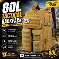 60L Tactical Military Backpack Waterproof Lightweight Outdoor Hiking Camping Travel Backpack Oxford 