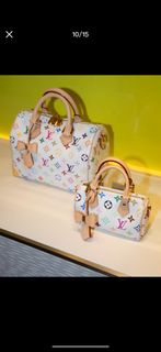Lv 村上隆三彩白 nano speedy & speedy 25