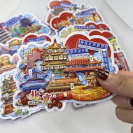 【Shipment within 24 hours‌】 Fridge Magnet Bandar Pelancongan Shanghai Beijing Chengdu Changsha Chong