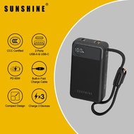 [CCC二維碼] (黑色)PD65W快充12000mAh移動電源 1C1A插口 LED電量顯示屏 支援手提電腦Notebook充電 #充電寶 #尿袋 #行動電源 #移動電源 PB011BK