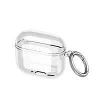 เคส AirPods 4 ANC และ AirPods Pro 3 โปร่งใส TPU นิ่มเรียบง่าย ห่วงกลมคล้องมือ AirPods4 / Pro (Gen3)