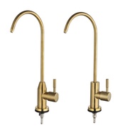Golden Purification Faucet Brushed Faucet Stainless Steel Water Purifier Faucet Direct Drinking 304 