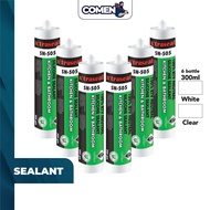 XTRASEAL SN-505 100% RTV Neutral Silicone Sealant 300g (6 Bottle) Kitchen & Bathroom Anti Fungus Gam