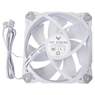 ASUS 華碩 TUF GAMING TF120 WHITE ARGB 3IN1 機殼散熱器 附控制器  軍戎白  3個