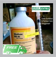 Medivac Vaksin Ayam ND AI 100 ml Pencegahan Penyakit Tetelo dan Flu Burung pada Unggas Ayam Bebek Pu