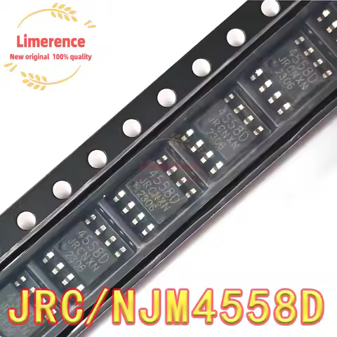 100PCS 4558D SOP8 JRC4558 SOP JRC4558D NJM4558 4558 SOP-8 SMD new and original IC Chipset-