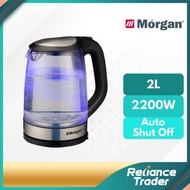 Morgan 2200W Electric Kettle (2.0L) with High Quality Glass Body MJK-G1120