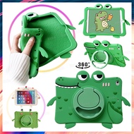 360 degree rotating Stand Kids Safe Cute 3D Soft Silicone Cartoon Pattern Shockproof Tablet Case Cov