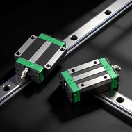 1 square linear guide rail HGR15 HGR20 HGR25+2 square or flange sliders for CNC router engraving