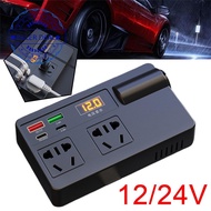 MAELOVE2 Car Inverter 200w Dc 12v/24v To Ac 220v Converter On/off Adapter 3.0 Qc Usb/pd/type-c Charg