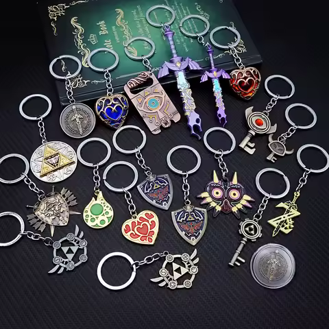 Tears of The Kingdom Keychain Breath of the Wild Key Chain Keychains for Men Game Accessories Car Ke