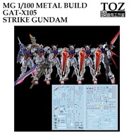 [ TOZ ] MG04  MG 1/100 METAL BUILD  GAT-X105 STRIKE GUNDAM  WATER SLIDE  DECAL