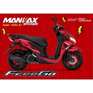 YAMAHA FREEGO CUTTING STICKER - FREEGO SPORTY STRIPING STICKER - FG01