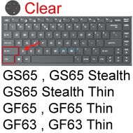 Keyboard Cover for MSI GS75 GS76 Stealth GS66 GS77 GS65 Thin GS73 GS73VR GS72 GS70 GS63 GS63VR GS60 Silicone Laptop Skin Case 17