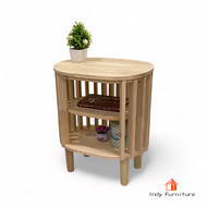 INDY FURNISH ชั้นวางอเนกประสงค์ไม้ยางพารา รุ่น Tazan-T48 สีธรรมชาติ