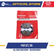 Rear Brake Pads (Pad Set RR) HONDA CBR250RR 06435K64N01