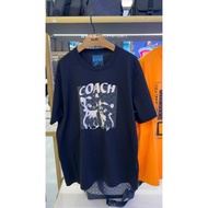 COACH/Coach LIL NAS X DROP Cat Pattern Casual T-shirt